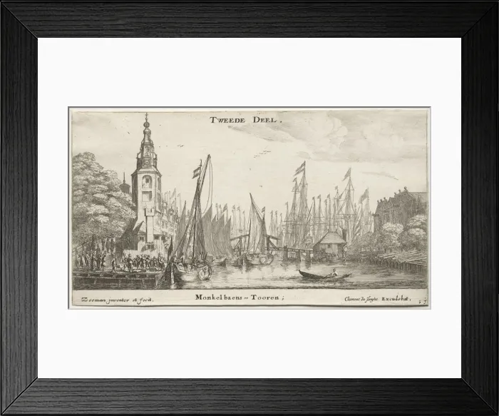 Framed Print : Ships of Amsterdam. Creator: Reinier Nooms (Dutch, c. 1623-1667) Framed Print : Ships of Amsterdam. Creator: Reinier Nooms (Dutch, c. 1623-1667)