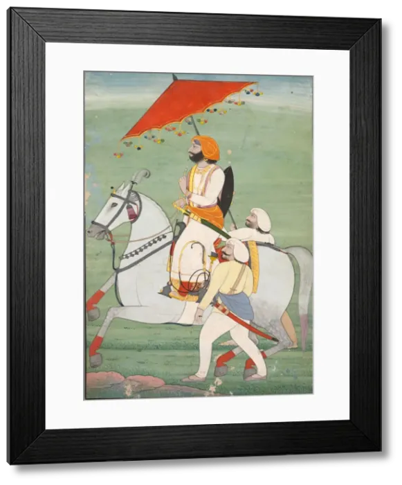 Framed Print : Raja Gulab Singh, c. 1830-1840. Creator: Unknown Framed Print : Raja Gulab Singh, c. 1830-1840. Creator: Unknown
