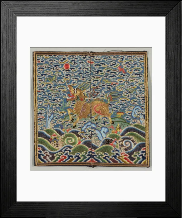 Framed Print : Rank Badge (buzi), 1736-95. Creator: Unknown Framed Print : Rank Badge (buzi), 1736-95. Creator: Unknown