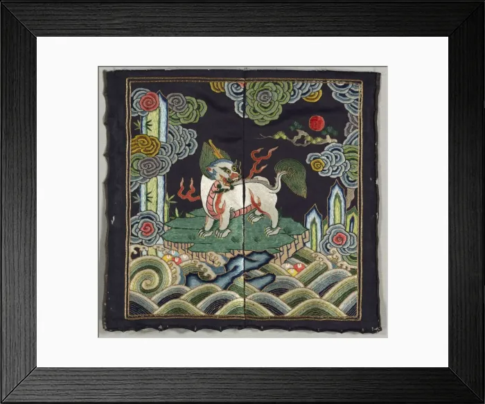 Framed Print : Rank Badge (buzi), 1736-95. Creator: Unknown Framed Print : Rank Badge (buzi), 1736-95. Creator: Unknown