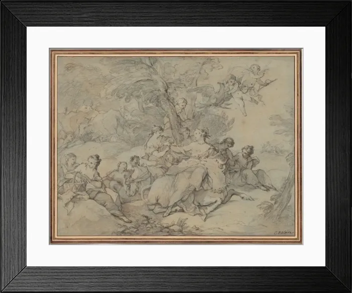 Framed Print : Rape of Europa, 1731. Creator: Charles Joseph Natoire (French, 1700-1777) Framed Print : Rape of Europa, 1731. Creator: Charles Joseph Natoire (French, 1700-1777)