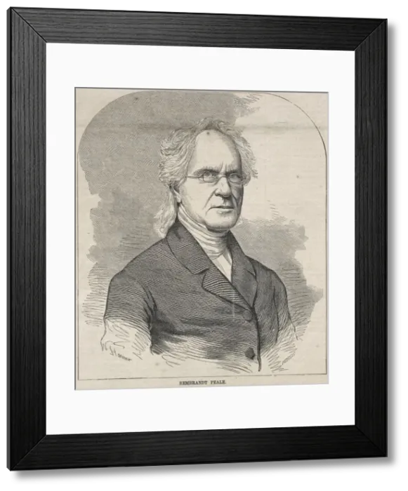 Framed Print : Rembrandt Peale, 1857. Creator: Winslow Homer (American, 1836-1910) Framed Print : Rembrandt Peale, 1857. Creator: Winslow Homer (American, 1836-1910)