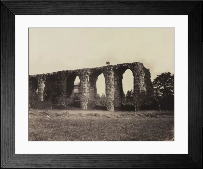 Framed Print : Roman Aqueduct, Beaunant, France, c. 1857. Creator: F. Chabrol (French) Framed Print : Roman Aqueduct, Beaunant, France, c. 1857. Creator: F. Chabrol (French)