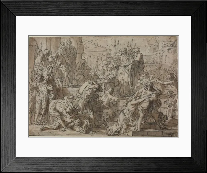 Framed Print : Roman Subject, 1700s. Creator: Philibert Benoit Delarue (French, 1718-1780), attributed to Framed Print : Roman Subject, 1700s. Creator: Philibert Benoit Delarue (French, 1718-1780), attributed to