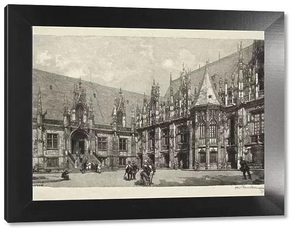 Rouen Illustre: Le Palais du Justice, 1896. Creator: Auguste Louis Lepere (French