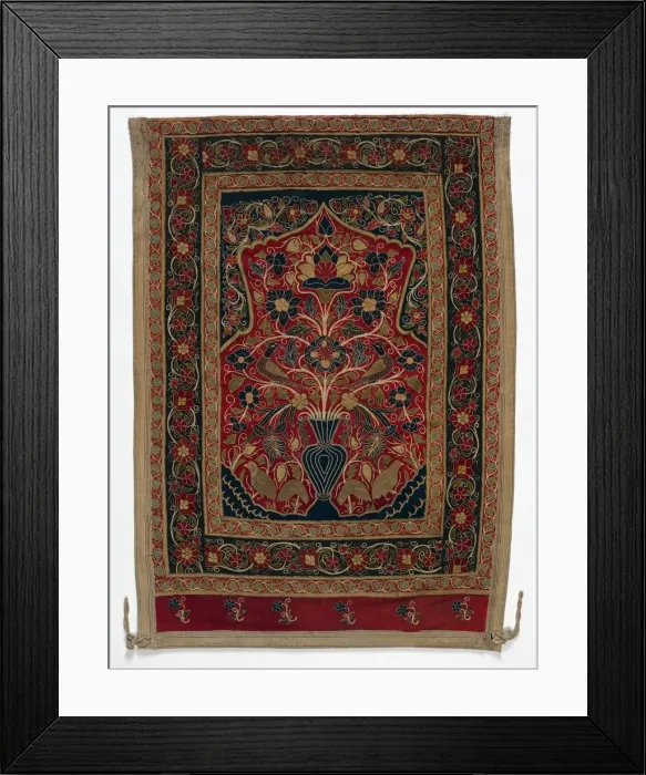 Framed Print : Royal Round Tent made for Muhammad Shah (wall panel with one panel B), 1834-1848. Creator: Unknown Framed Print : Royal Round Tent made for Muhammad Shah (wall panel with one panel B), 1834-1848. Creator: Unknown