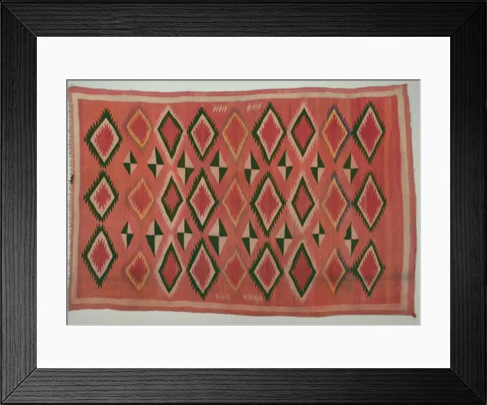 Framed Print : Rug, c. 1890-1900. Creator: Unknown Framed Print : Rug, c. 1890-1900. Creator: Unknown