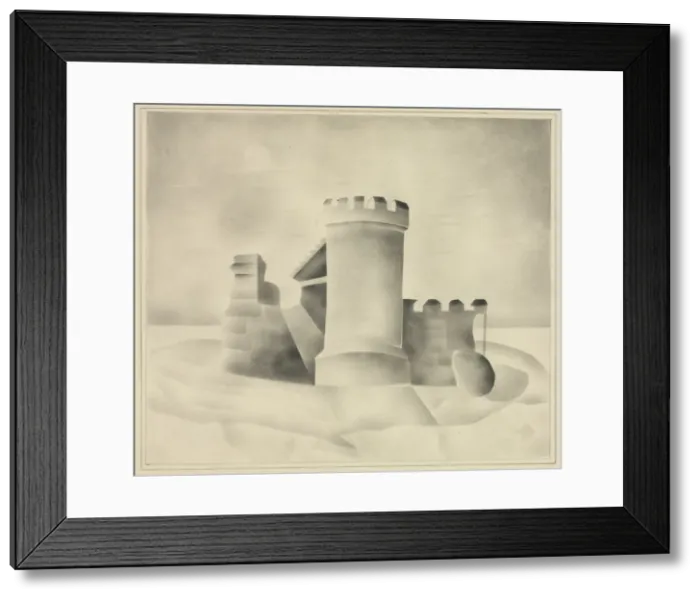 Framed Print : Ruins by Moonlight, 1840. Creator: Mary Altha Nims (American, 1817-1907) Framed Print : Ruins by Moonlight, 1840. Creator: Mary Altha Nims (American, 1817-1907)
