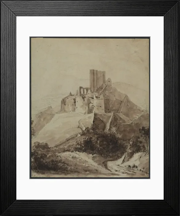 Framed Print : Ruins of Chateau dArque, 1819. Creator: Isidore Justin Taylor (French, 1789-1879) Framed Print : Ruins of Chateau dArque, 1819. Creator: Isidore Justin Taylor (French, 1789-1879)