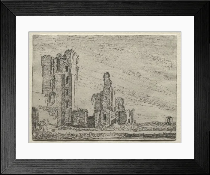Framed Print : Ruins of the Castle Huys Te Kleef near Haarlem, c. 1616. Creator: Willem Pietersz Buytewech (Dutch Framed Print : Ruins of the Castle Huys Te Kleef near Haarlem, c. 1616. Creator: Willem Pietersz Buytewech (Dutch