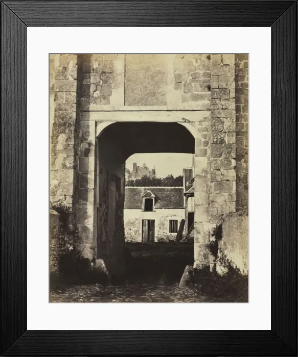 Framed Print : Rural Estate Seen Through Archway, 1860s. Creator: Andre Philippe Regnier (French Framed Print : Rural Estate Seen Through Archway, 1860s. Creator: Andre Philippe Regnier (French