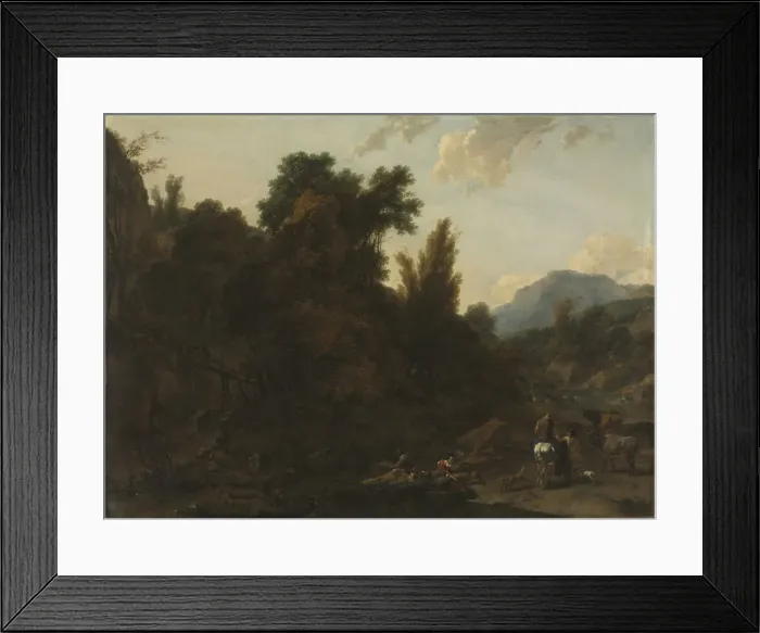 Framed Print : Rush Gatherers, 1657. Creator: Nicolaes Berchem (Dutch, 1620-1683) Framed Print : Rush Gatherers, 1657. Creator: Nicolaes Berchem (Dutch, 1620-1683)