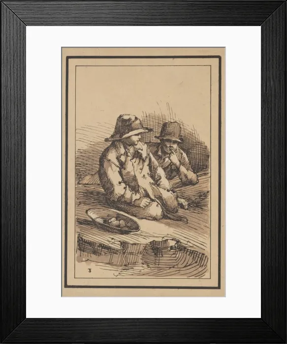 Framed Print : Rustic Figures: Two Boys, 1801. Creator: Thomas Barker (British, 1769-1847) Framed Print : Rustic Figures: Two Boys, 1801. Creator: Thomas Barker (British, 1769-1847)
