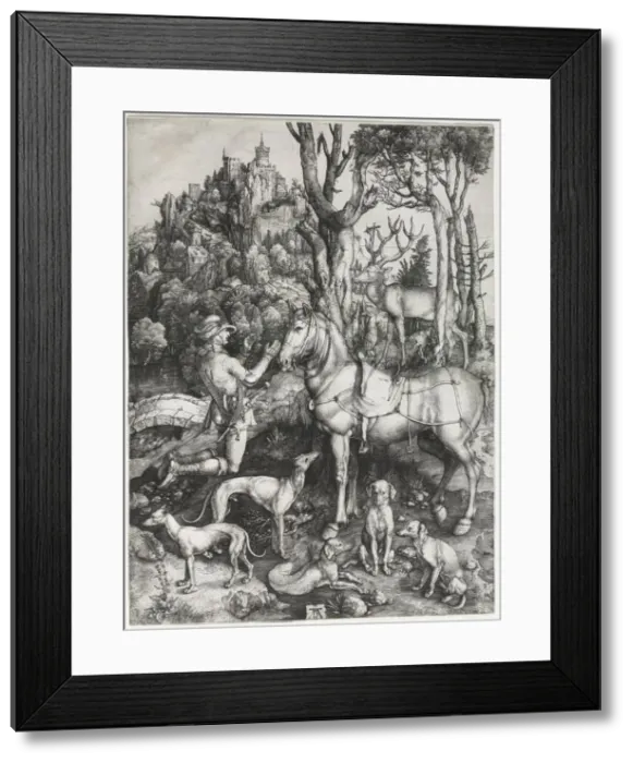 Framed Print : Saint Eustace, c. 1501. Creator: Albrecht Dürer (German, 1471-1528) Framed Print : Saint Eustace, c. 1501. Creator: Albrecht Dürer (German, 1471-1528)