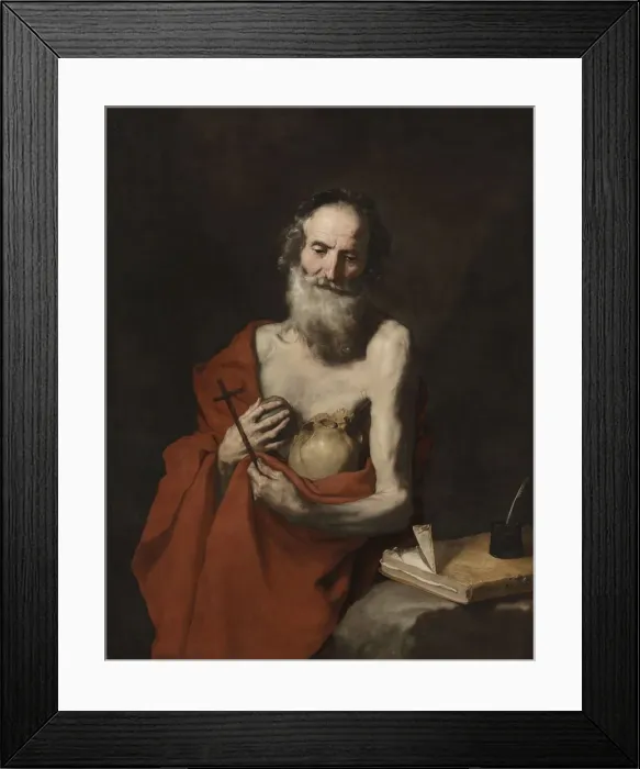 Framed Print : Saint Jerome, c. 1638-1640. Creator: Jusepe de Ribera (Spanish, 1591-1652) Framed Print : Saint Jerome, c. 1638-1640. Creator: Jusepe de Ribera (Spanish, 1591-1652)