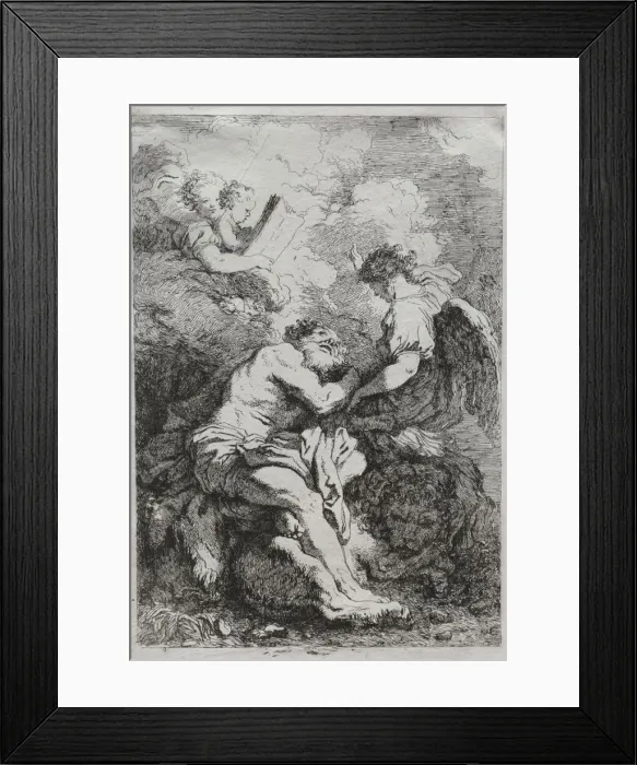 Framed Print : Saint Jerome. Creator: Jean-Honore Fragonard (French, 1732-1806)