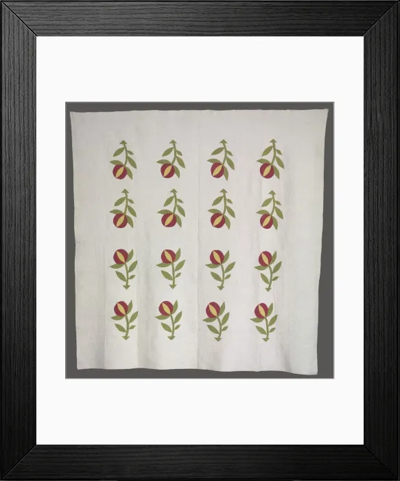 Framed Print : Quilt, c. 1880 (?). Creator: Unknown Framed Print : Quilt, c. 1880 (?). Creator: Unknown
