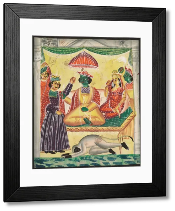 Framed Print : Rama and Sita, 1800s. Creator: Unknown Framed Print : Rama and Sita, 1800s. Creator: Unknown