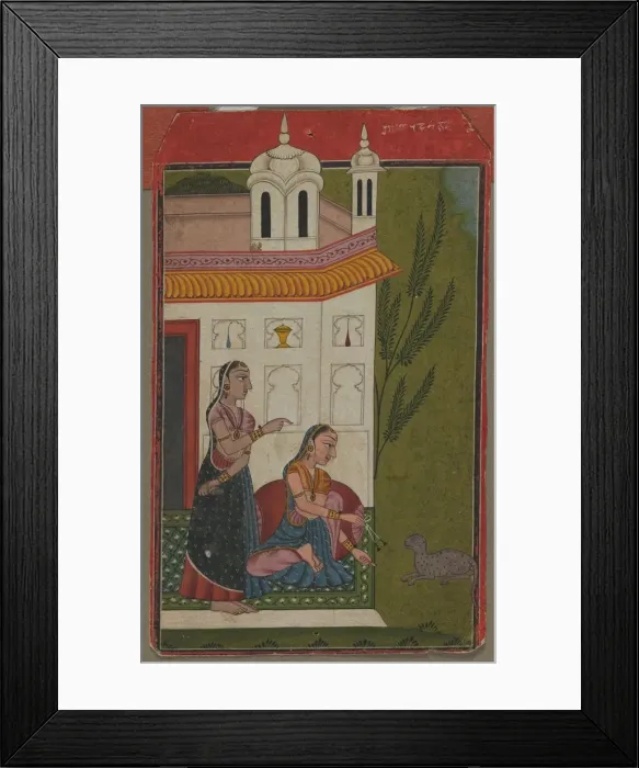 Framed Print : Ragini Patamanjari, c. 1740 - 1750. Creator: Unknown Framed Print : Ragini Patamanjari, c. 1740 - 1750. Creator: Unknown