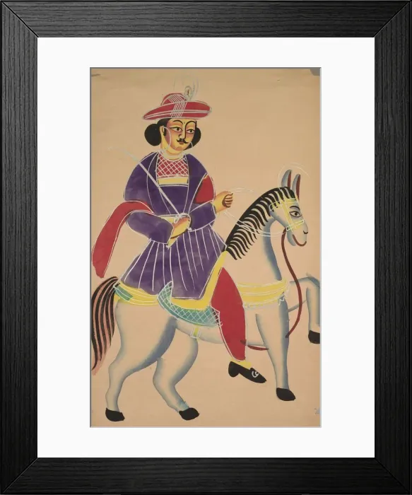 Framed Print : Raja Riding a Horse, 1800s. Creator: Unknown Framed Print : Raja Riding a Horse, 1800s. Creator: Unknown