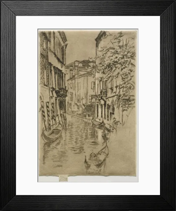Framed Print : Quiet Canal. Creator: James McNeill Whistler (American, 1834-1903) Framed Print : Quiet Canal. Creator: James McNeill Whistler (American, 1834-1903)
