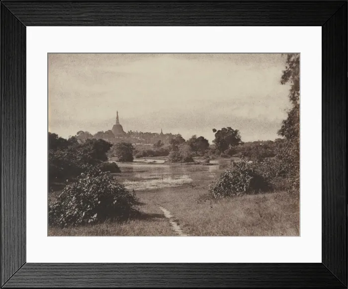 Framed Print : Rangoon. View Near the Lake, 1855. Creator: Captain Linnaeus Tripe (British, 1822-1902) Framed Print : Rangoon. View Near the Lake, 1855. Creator: Captain Linnaeus Tripe (British, 1822-1902)