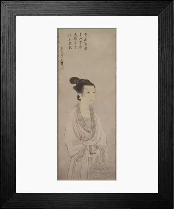Framed Print : Rei Shojo (Ling Zhaonu), 1500s. Creator: Shunoku S?en (Japanese, 1529-1611) Framed Print : Rei Shojo (Ling Zhaonu), 1500s. Creator: Shunoku S?en (Japanese, 1529-1611)