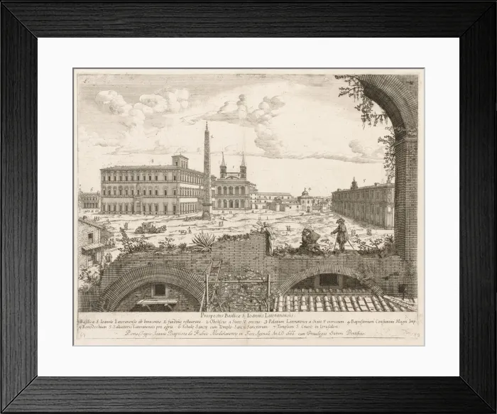 Framed Print : S. Giovanni in Laterano from Prospectus Locurum Urbis Romae Insign[ium], 1666