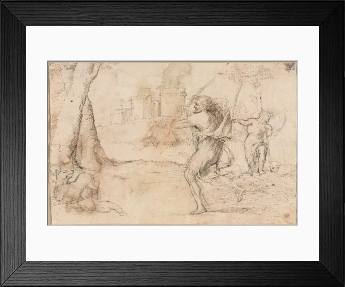 Framed Print : Romulus and Remus Found by Faustulus, c. 1535. Creator: Romanino (Italian, 1484 / 87-1562) Framed Print : Romulus and Remus Found by Faustulus, c. 1535. Creator: Romanino (Italian, 1484 / 87-1562)