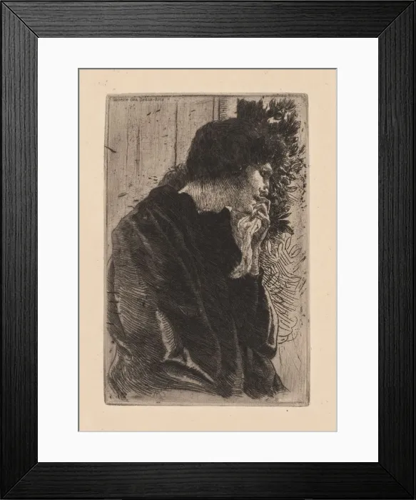 Framed Print : Sadness, 1887. Creator: Albert Besnard (French, 1849-1934) Framed Print : Sadness, 1887. Creator: Albert Besnard (French, 1849-1934)