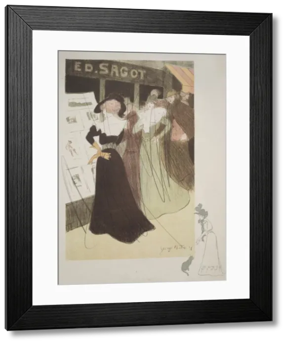 Framed Print : Sagots Gallery, 1898. Creator: Georges Alfred Bottini (French, 1874-1907); Edmond D Framed Print : Sagots Gallery, 1898. Creator: Georges Alfred Bottini (French, 1874-1907); Edmond D