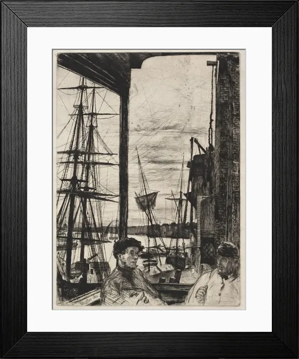 Framed Print : Rotherhite, 1860. Creator: James McNeill Whistler (American, 1834-1903) Framed Print : Rotherhite, 1860. Creator: James McNeill Whistler (American, 1834-1903)