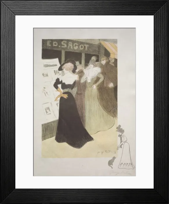 Framed Print : Sagots Gallery, 1898. Creator: Georges Alfred Bottini (French, 1874-1907); Edmond D Framed Print : Sagots Gallery, 1898. Creator: Georges Alfred Bottini (French, 1874-1907); Edmond D