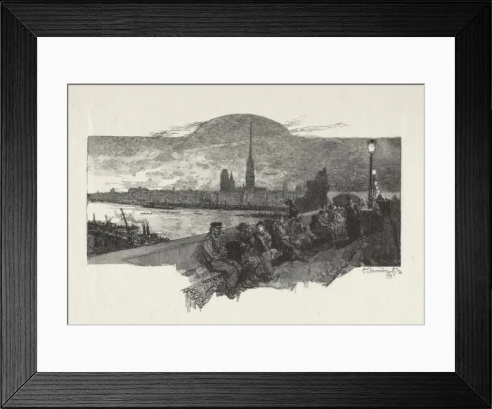 Framed Print : Rouen Illustre: Le Pont de Pierres, 1896. Creator: Auguste Louis Lepere (French Framed Print : Rouen Illustre: Le Pont de Pierres, 1896. Creator: Auguste Louis Lepere (French