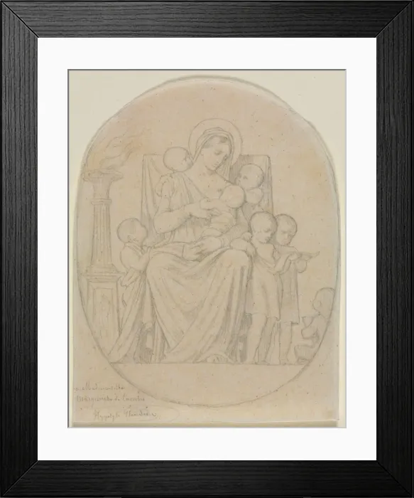 Framed Print : Saint Felicite and Her Seven Sons, second third 19th century Framed Print : Saint Felicite and Her Seven Sons, second third 19th century
