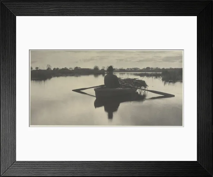 Framed Print : Rowing Home the Schoof-Stuff (from Life and Landscape on the Norfolk Broads, 1886 Framed Print : Rowing Home the Schoof-Stuff (from Life and Landscape on the Norfolk Broads, 1886