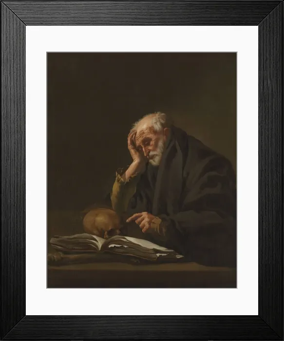 Framed Print : Saint Jerome, c. 1621. Creator: Hendrick ter Brugghen (Dutch, 1588-1629) Framed Print : Saint Jerome, c. 1621. Creator: Hendrick ter Brugghen (Dutch, 1588-1629)