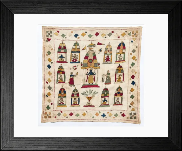 Framed Print : Rumal (Handkerchief), 1700s. Creator: Unknown Framed Print : Rumal (Handkerchief), 1700s. Creator: Unknown
