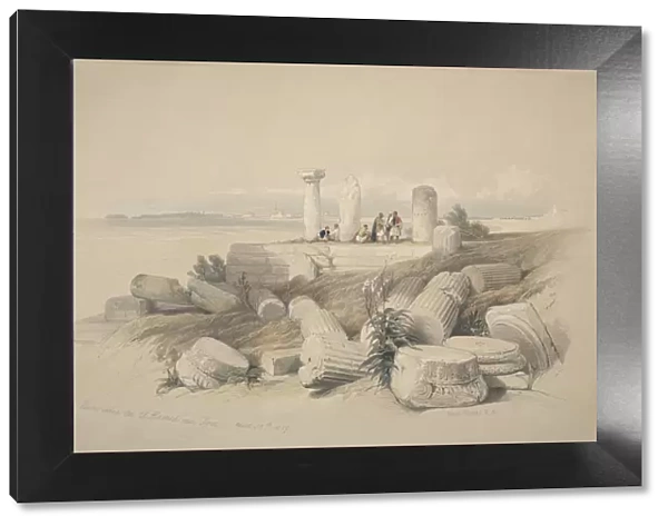 Ruins Called Om El Hamed near Tyre, 1839. Creator: David Roberts (British, 1796-1864)