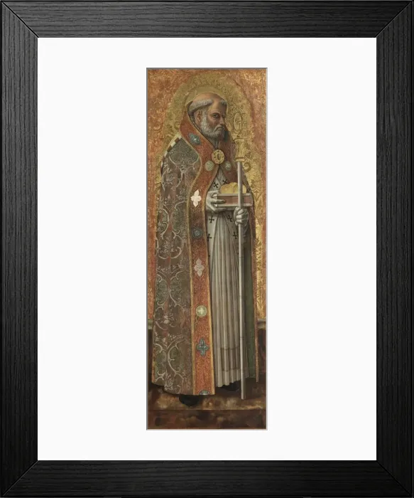 Framed Print : Saint Nicholas of Bari, 1472. Creator: Carlo Crivelli (Italian, 1430  /  35-1495)