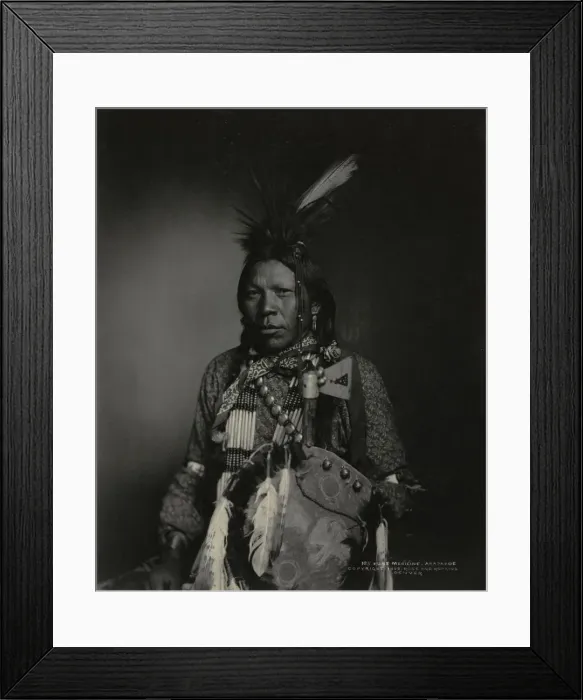 Framed Print : Runs Medicine, Arapahoe, 1898-1899. Creator: John K. Rose (American, 1849-1932); Benjamin S Framed Print : Runs Medicine, Arapahoe, 1898-1899. Creator: John K. Rose (American, 1849-1932); Benjamin S