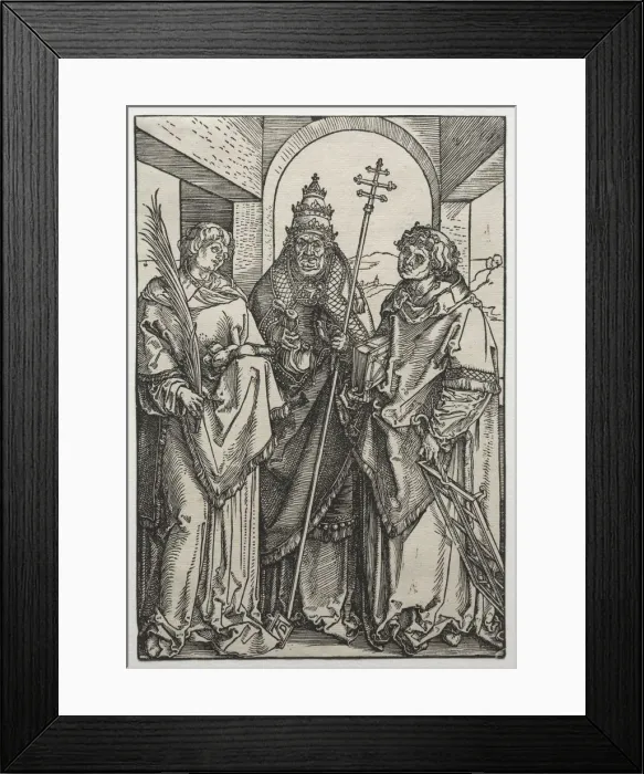 Framed Print : Saints Stephen, Sixtus and Laurence. Creator: Albrecht Dürer (German, 1471-1528) Framed Print : Saints Stephen, Sixtus and Laurence. Creator: Albrecht Dürer (German, 1471-1528)