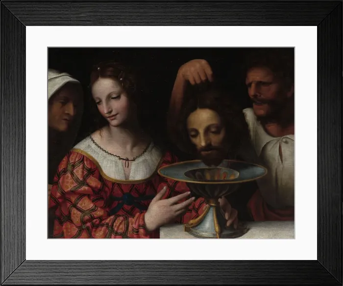 Framed Print : Salome with the Head of Saint John the Baptist, 1500s or later. Creator: Bernardino Luini (Italian Framed Print : Salome with the Head of Saint John the Baptist, 1500s or later. Creator: Bernardino Luini (Italian