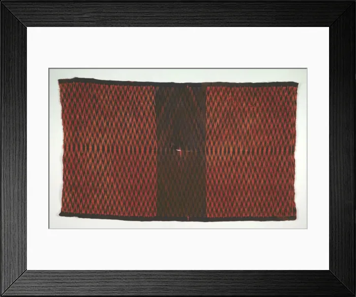 Framed Print : Saltillo Style Blanket / Sarape, c. 1870. Creator: Unknown Framed Print : Saltillo Style Blanket / Sarape, c. 1870. Creator: Unknown