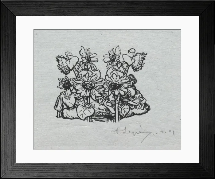 Framed Print : Paris Almanac, 1897: Tail-piece, Summer, 1897. Creator: Auguste Louis Lepere (French Framed Print : Paris Almanac, 1897: Tail-piece, Summer, 1897. Creator: Auguste Louis Lepere (French