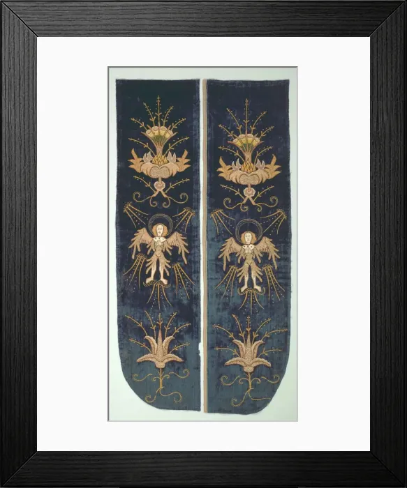 Framed Print : Part of a Chasuble Back, c. 1500. Creator: Unknown Framed Print : Part of a Chasuble Back, c. 1500. Creator: Unknown