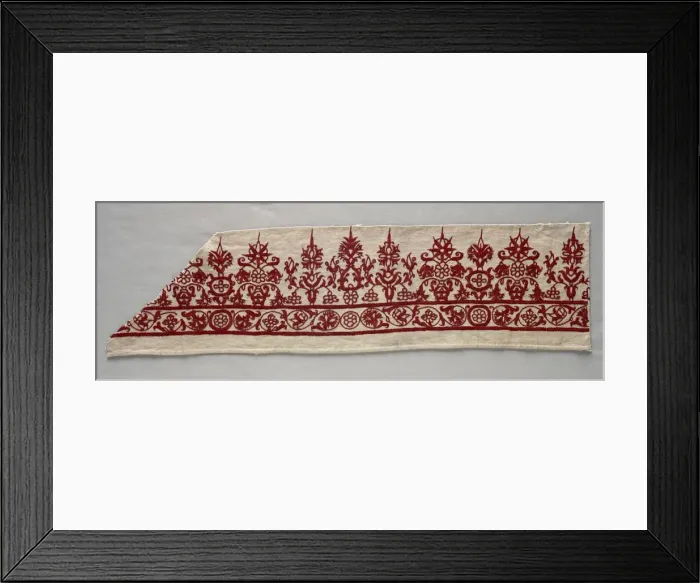 Framed Print : Part of a Skirt Border, 1800s. Creator: Unknown Framed Print : Part of a Skirt Border, 1800s. Creator: Unknown
