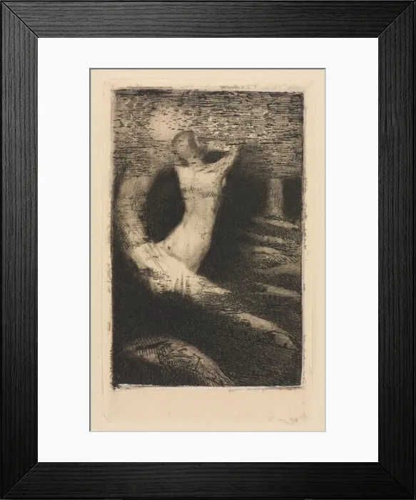 Framed Print : Passage of a Soul, 1891 (printed 1920). Creator: Odilon Redon (French, 1840-1916) Framed Print : Passage of a Soul, 1891 (printed 1920). Creator: Odilon Redon (French, 1840-1916)