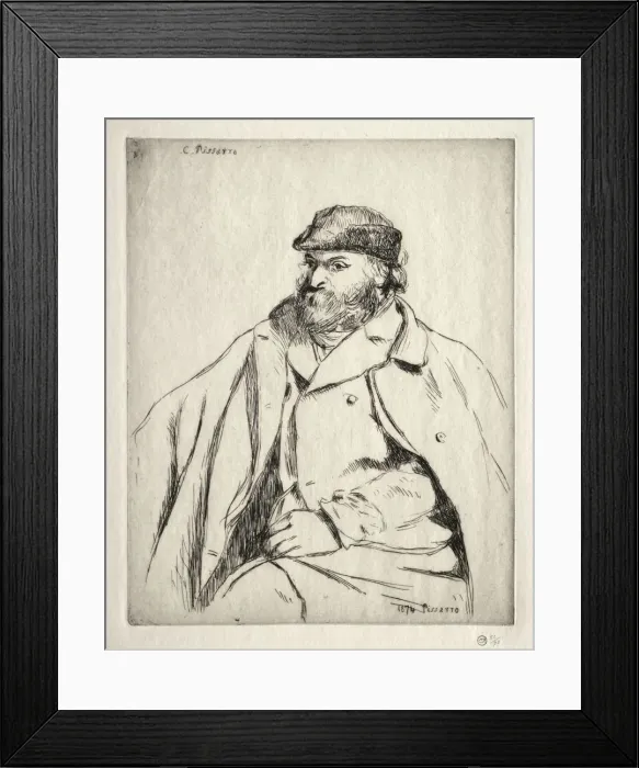 Framed Print : Paul Cezanne, 1874. Creator: Camille Pissarro (French, 1830-1903) Framed Print : Paul Cezanne, 1874. Creator: Camille Pissarro (French, 1830-1903)
