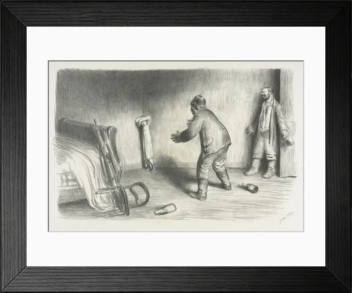 Framed Print : Perdue, 1914. Creator: Jean Veber (French, 1868-aft 1907)